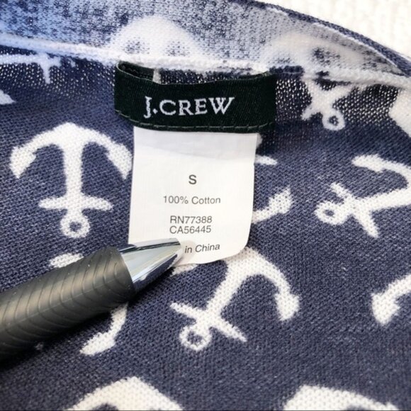 J. Crew The Clare Cardigan Anchor Print - S - Picture 5 of 9